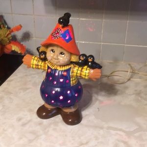 Ceramic handmade and hand painted scare crow